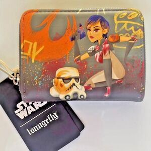Loungefly Star Wars Sabine Spray Paint Wallet NWT